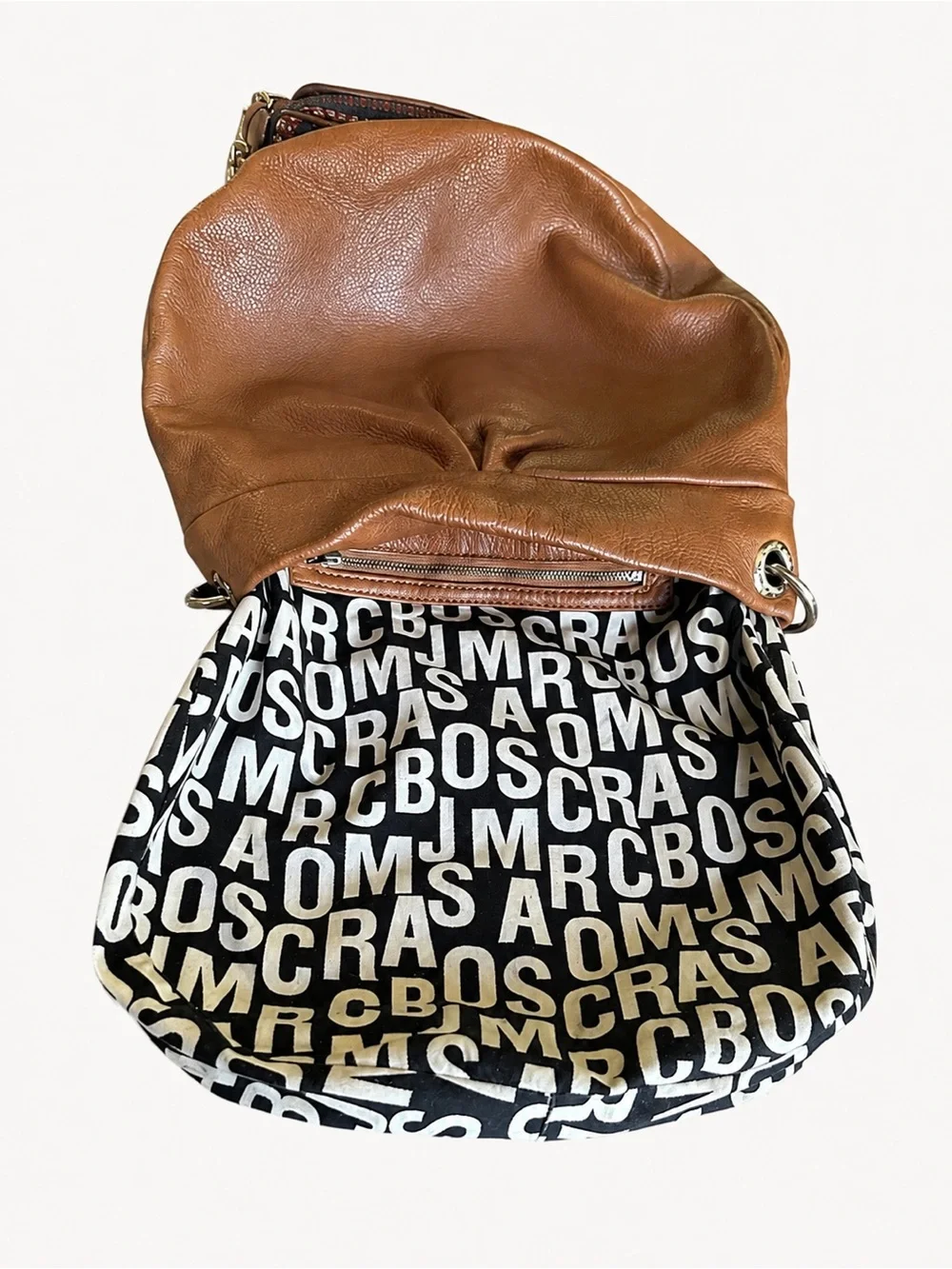 Marc by Marc Jacobs Classic Q Lil Ukita Brown Leather Hobo Crossbody Dust Bag